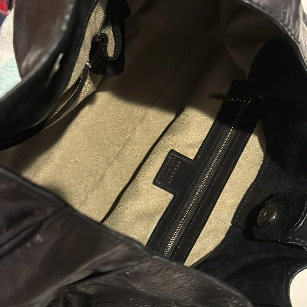 Genuine Versace Leather Handbag - Picture 10 of 12